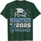 Super Proud Godmother of 2025 Graduate Awesome Family School T-Shirt - T-Shirt | Forest
