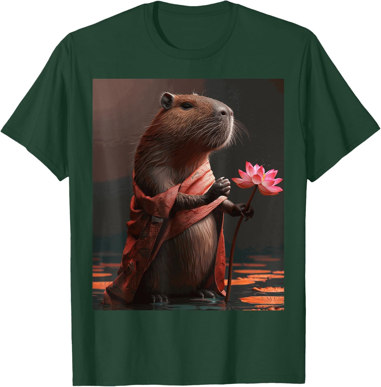 Funny Graphic Capybara T-Shirt - T-Shirt | Forest