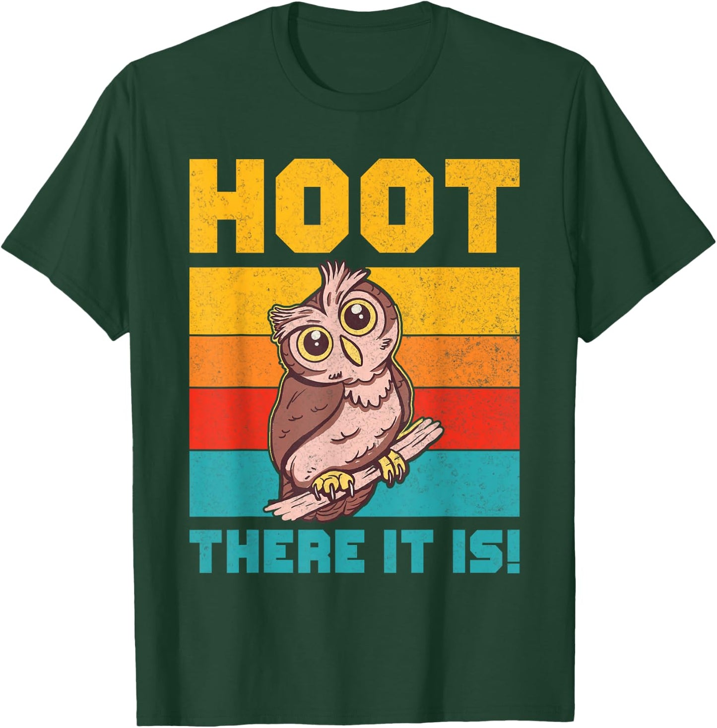 Hoot There It Is Owl T-Shirt - T-Shirt | Forest
