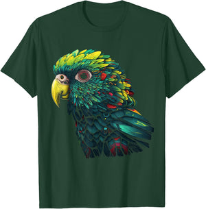 Parrot Art - Animal Bird Parrot T-Shirt - T-Shirt | Forest