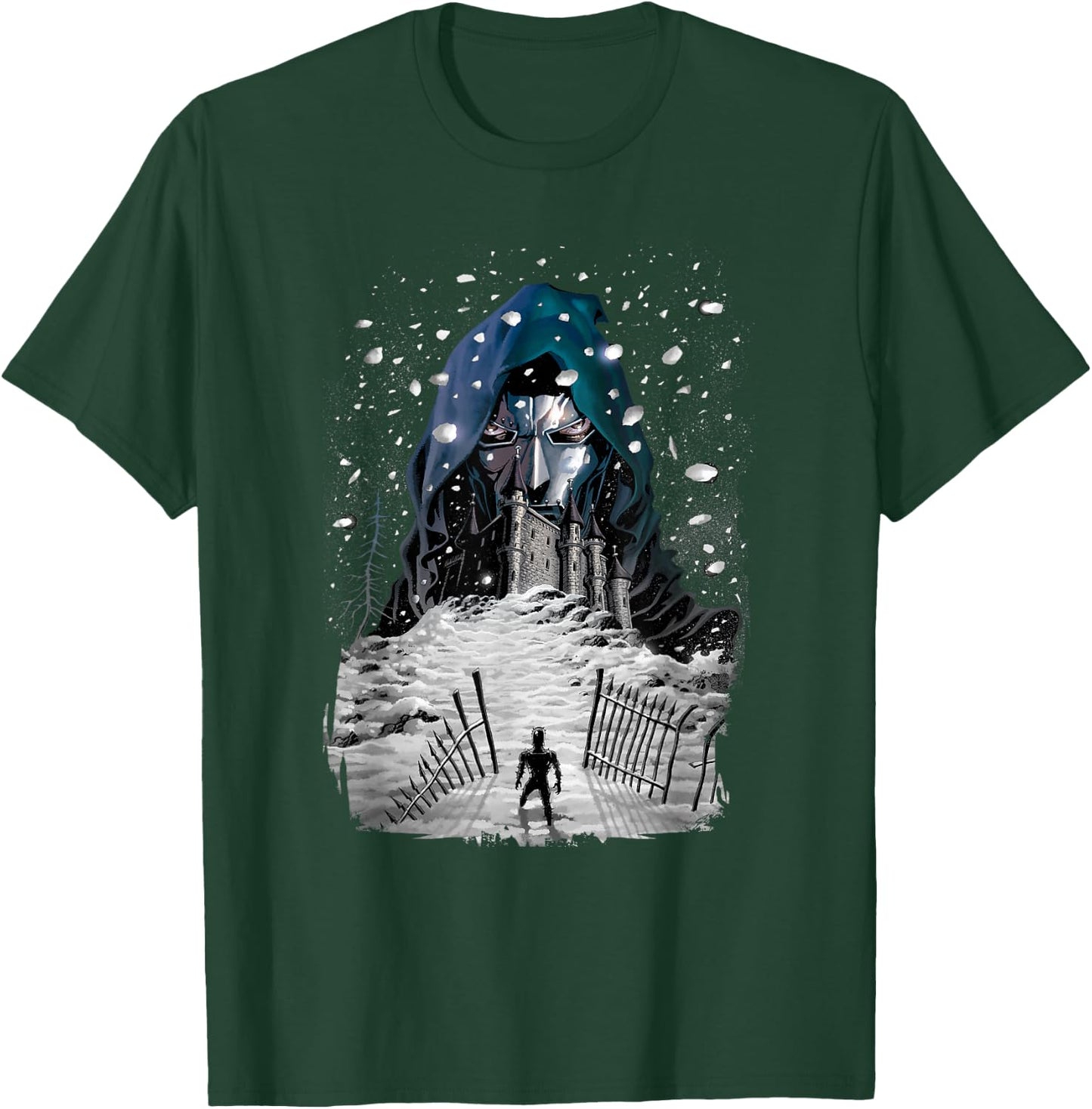 Marvel Fantastic Four Doctor Doom Castle Portrait T-Shirt - T-Shirt | Forest