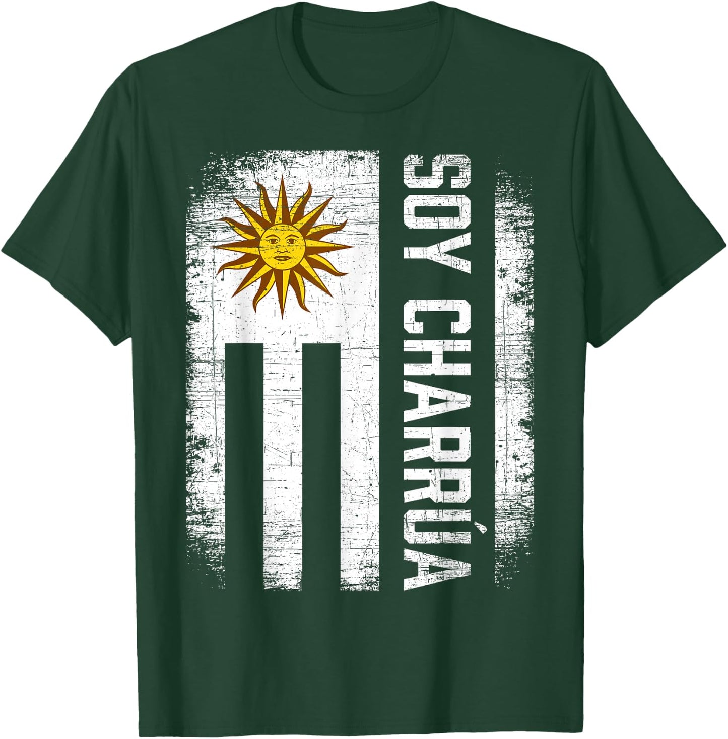 Charrua Uruguayan Hispanic Heritage Month Uruguay Flag T-Shirt - T-Shirt | Forest