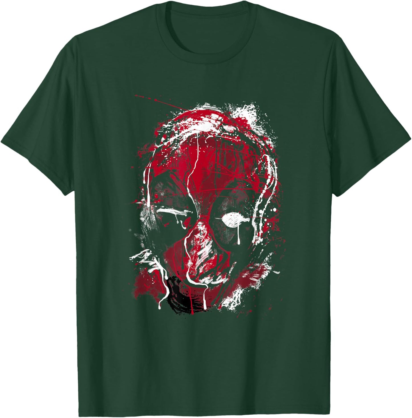 Marvel Deadpool Take A Punch Graphic Drip Art Big Face T-Shirt - T-Shirt | Forest