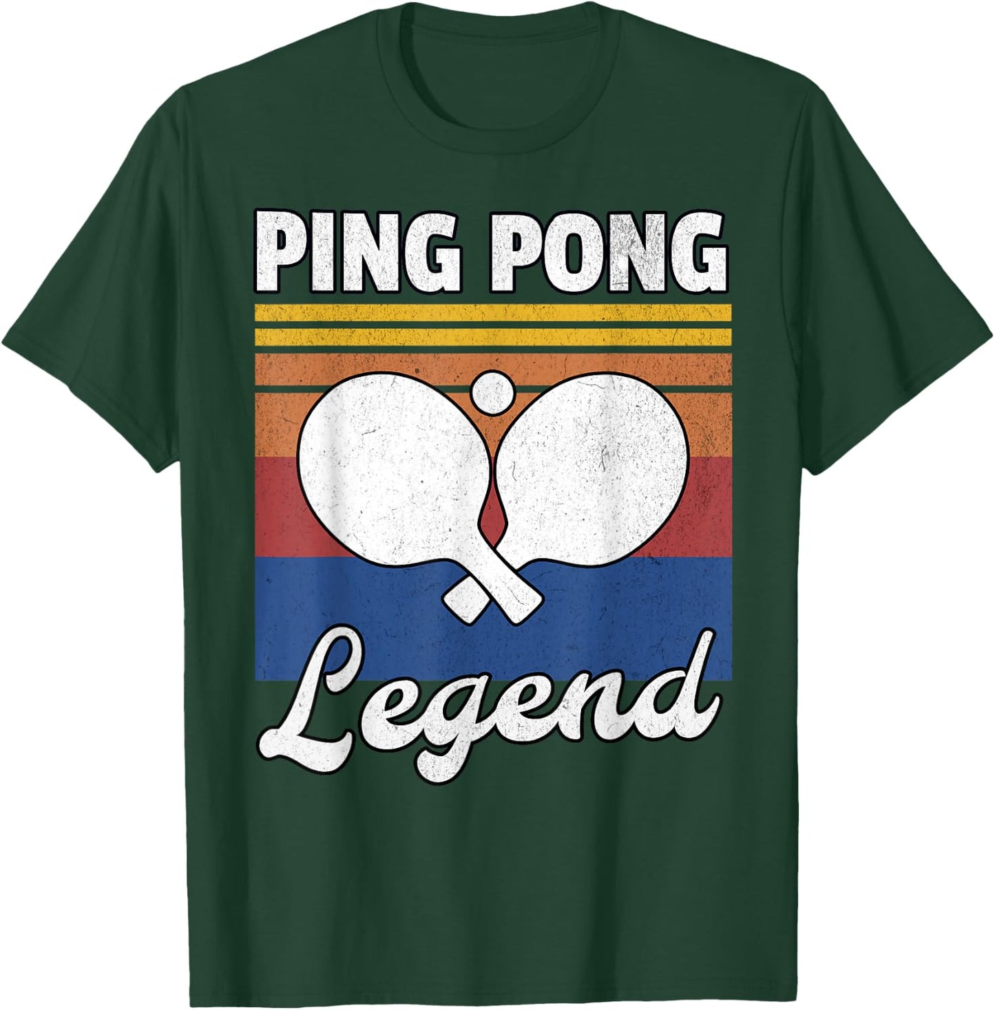 Retro Ping Pong Legend Ping Pong T-Shirt - T-Shirt | Forest
