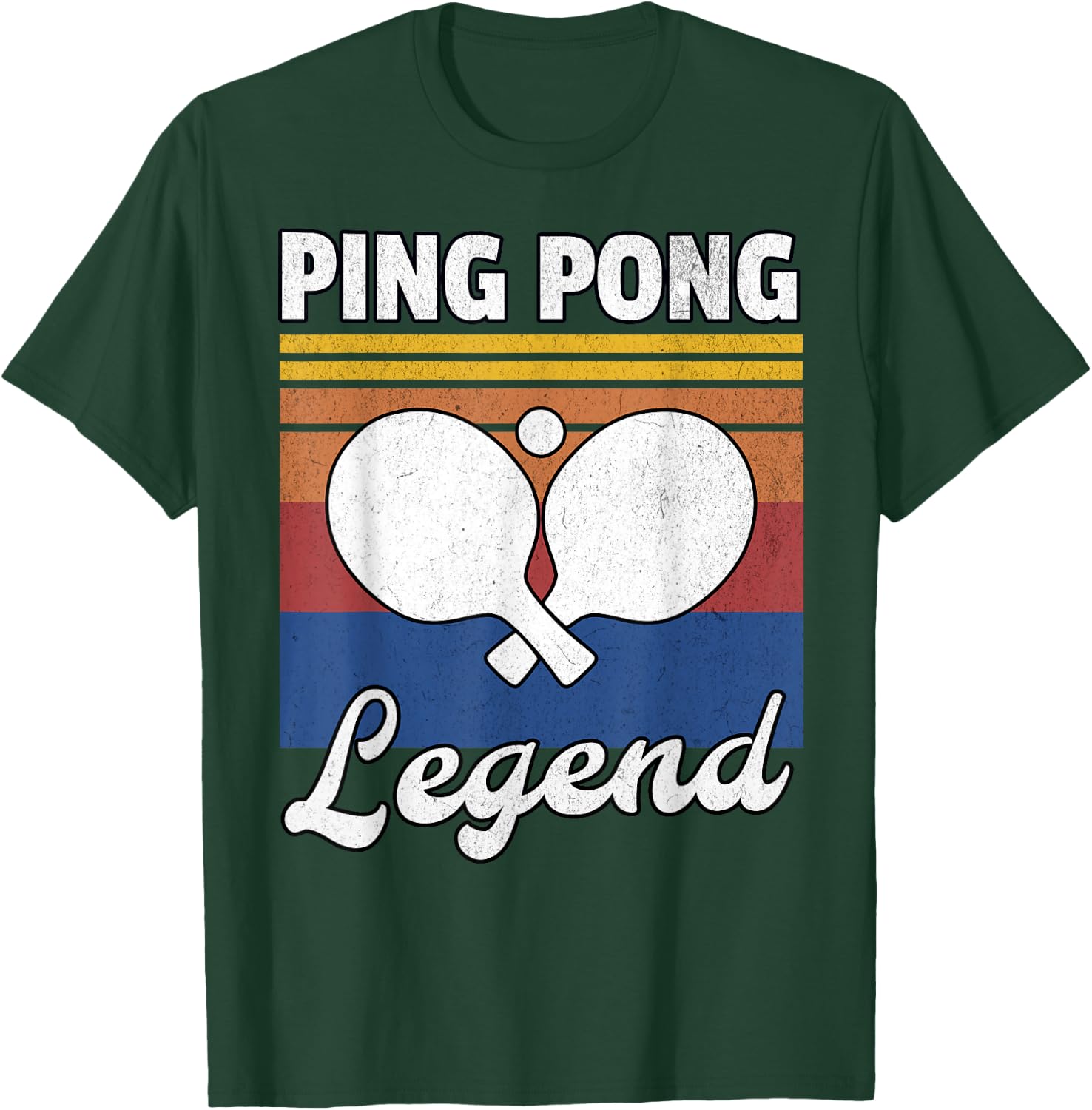 Retro Ping Pong Legend Ping Pong T-Shirt - T-Shirt | Forest