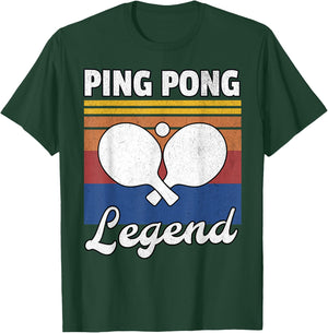 Retro Ping Pong Legend Ping Pong T-Shirt - T-Shirt | Forest