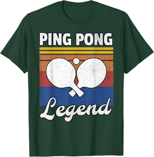 Retro Ping Pong Legend Ping Pong T-Shirt - T-Shirt | Forest