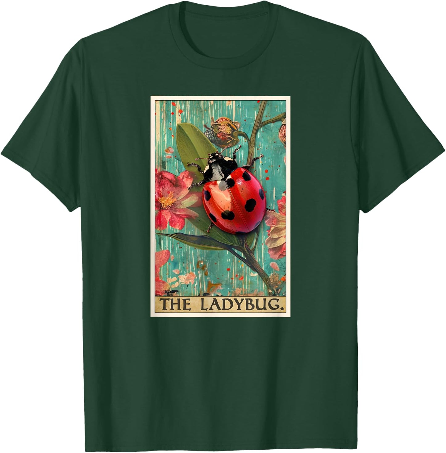 Ladybugs Ladybug Tarot Card T-Shirt - T-Shirt | Forest