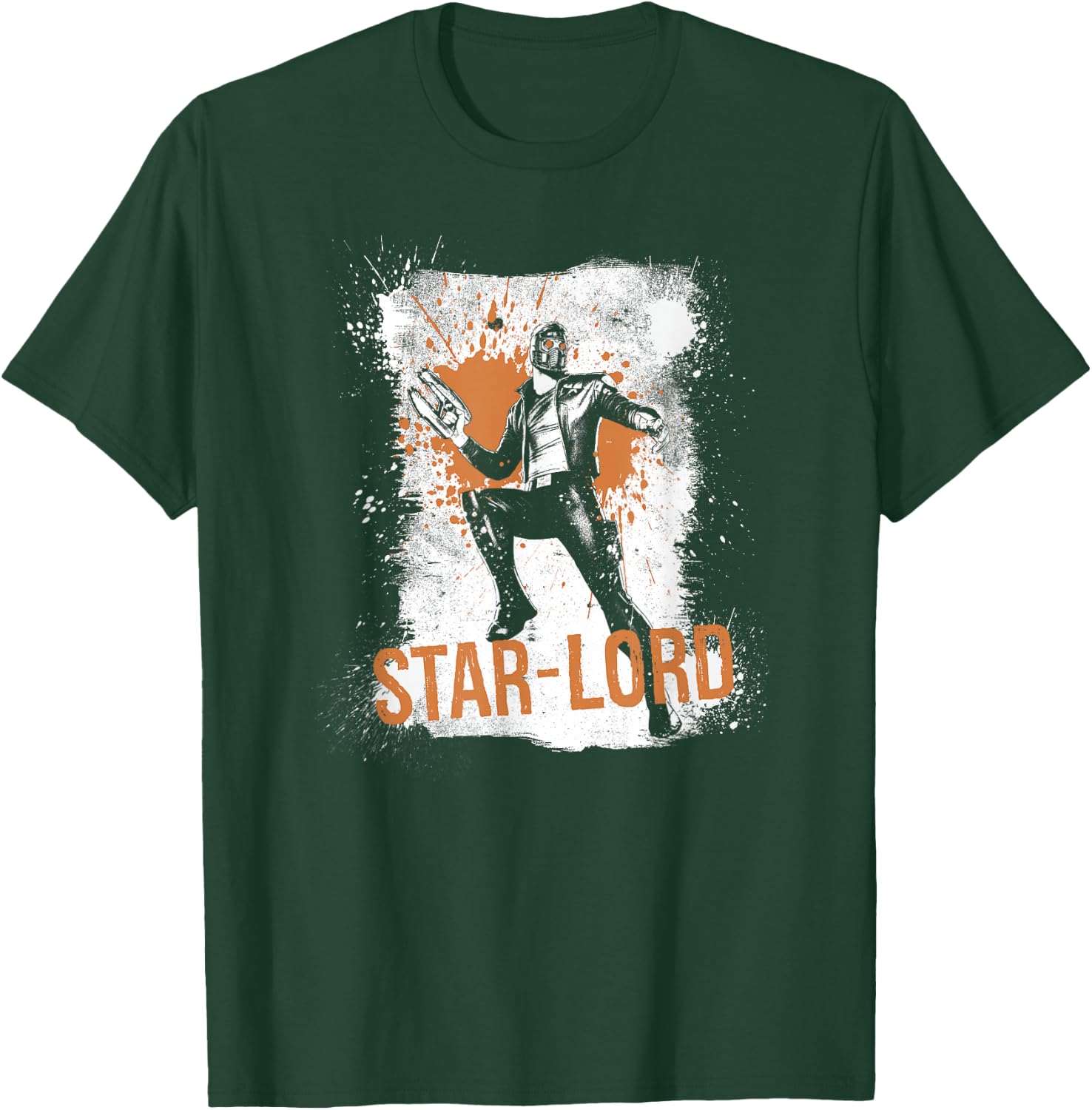 Marvel Guardians of The Galaxy Star-Lord Splatter Logo T-Shirt - T-Shirt | Forest