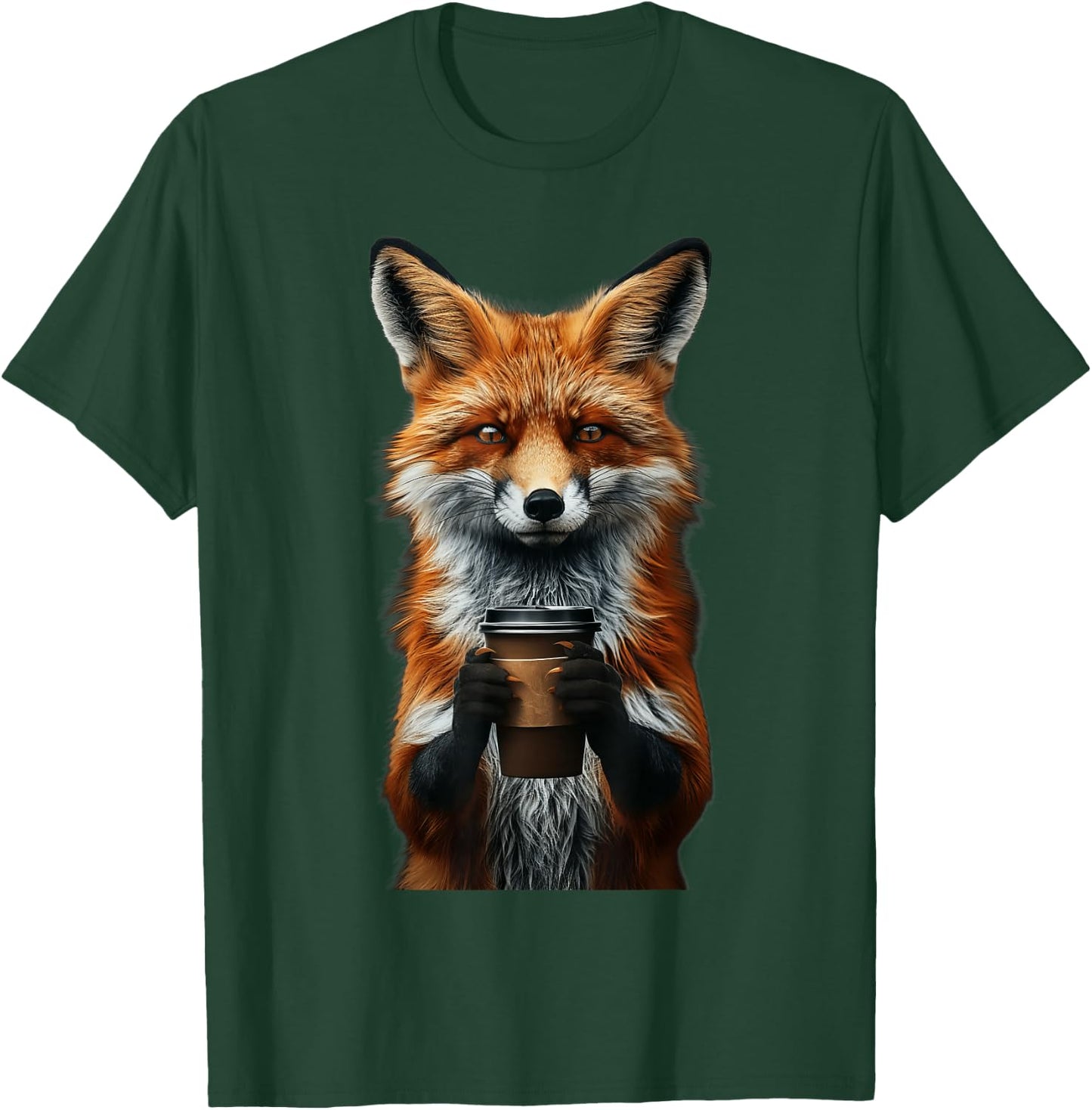 Fox Coffee T-Shirt - T-Shirt | Forest