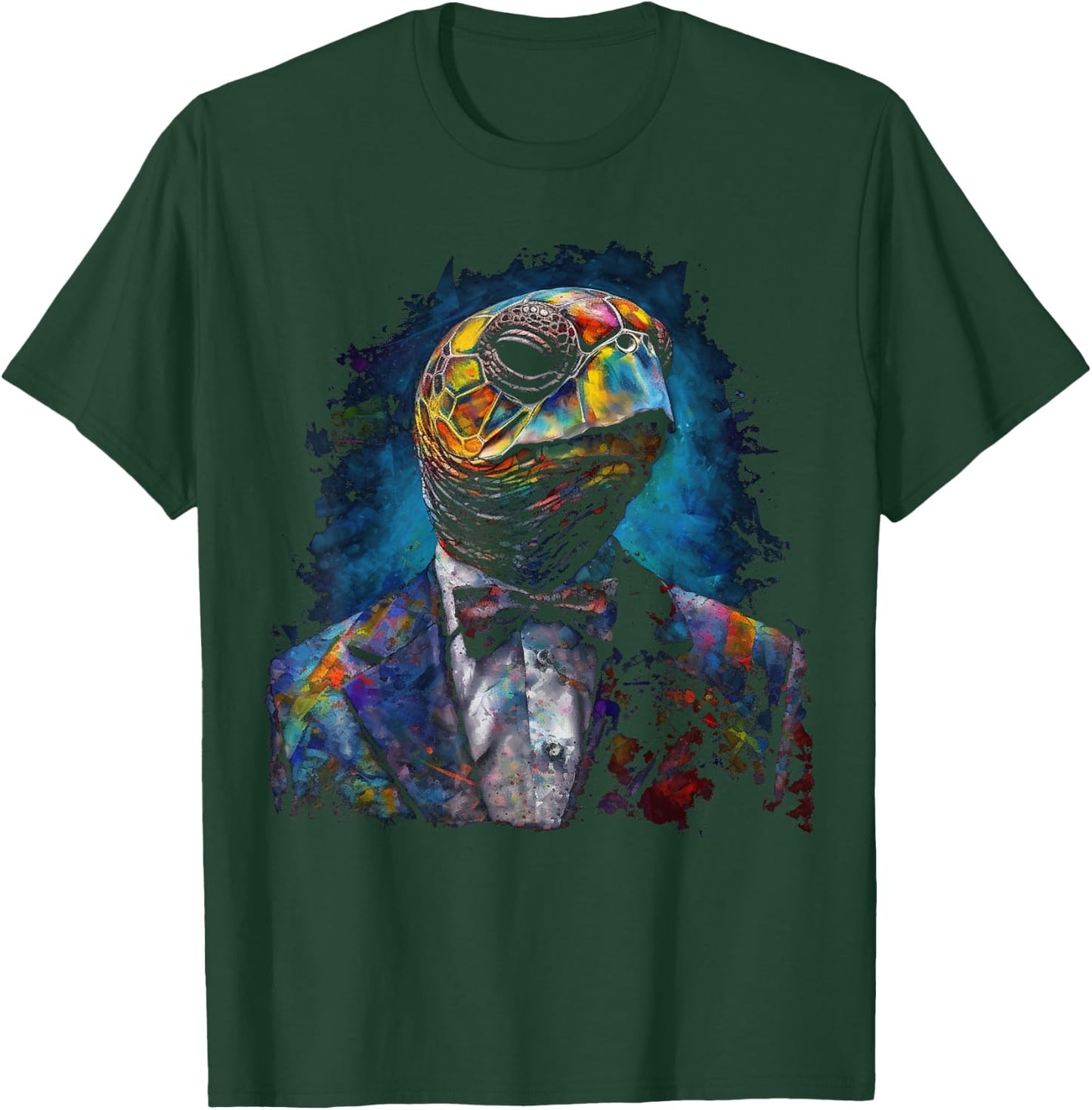 Turtle Artwork - Animal Art Turtle T-Shirt - T-Shirt | Forest