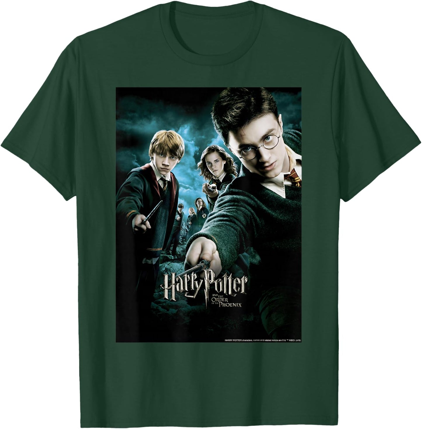 Harry Potter Order Of The Phoenix Wands Drawn Poster T-Shirt - T-Shirt | Forest