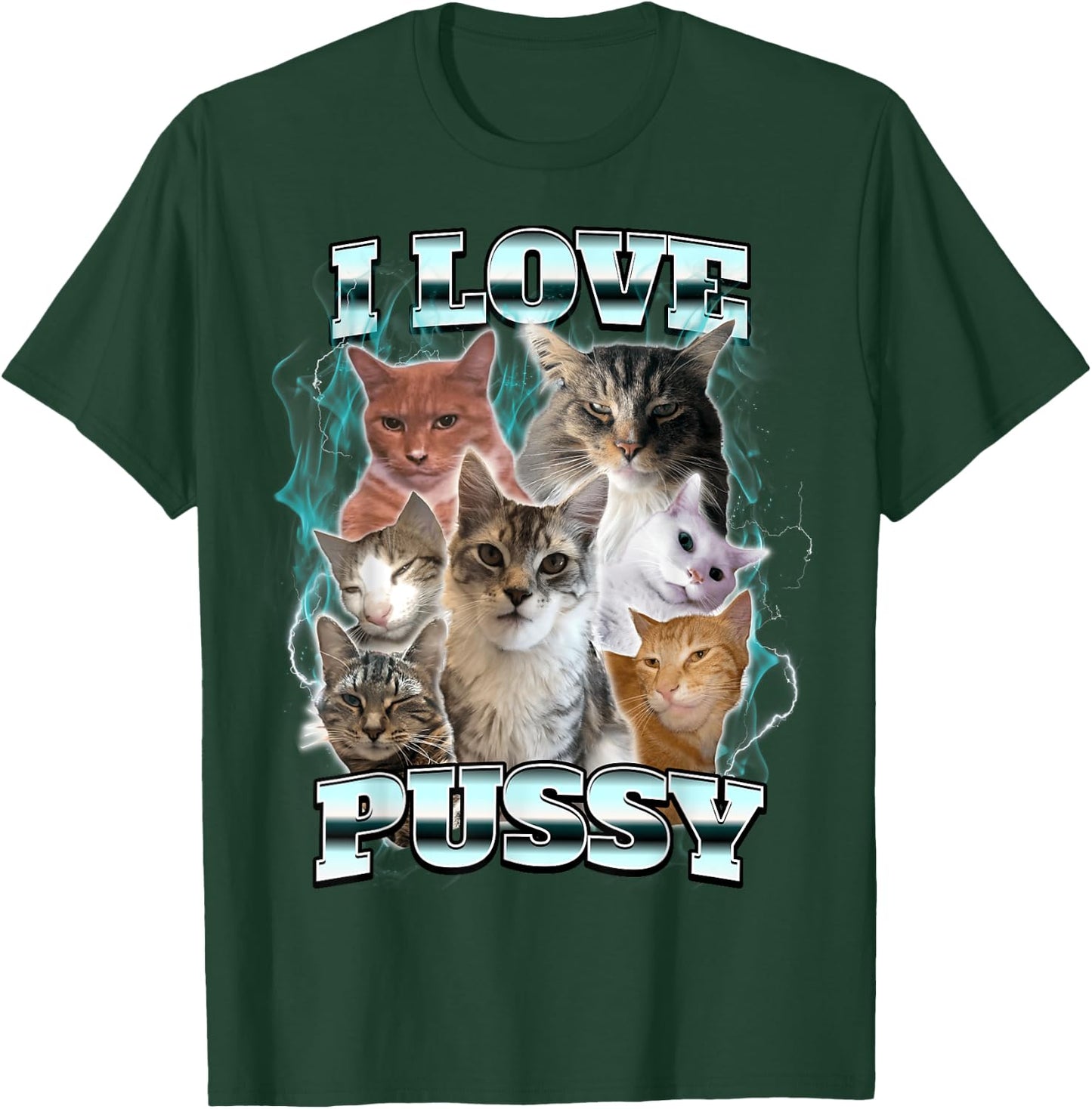I Love Pussy Cat T-Shirt - T-Shirt | Forest