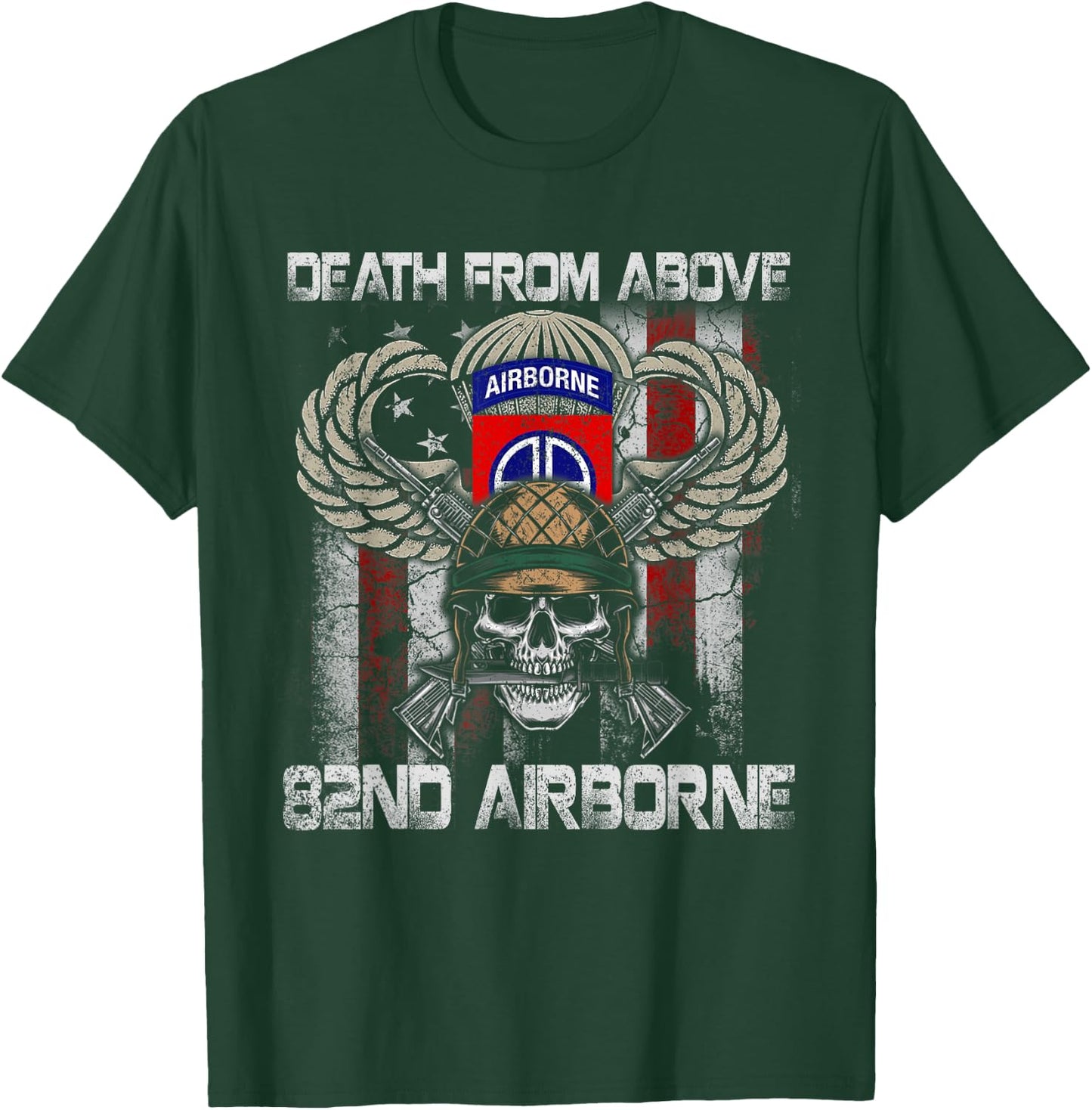 Death from Above 82nd Airborne Division Veteran T-Shirt - T-Shirt | Forest