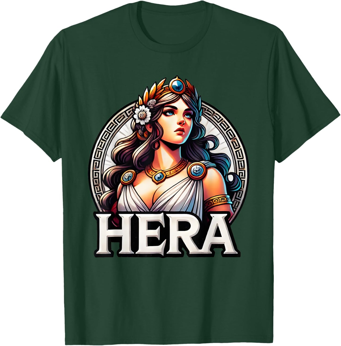 Hera Greek Goddess Mythology Ancient Greece T-Shirt - T-Shirt | Forest
