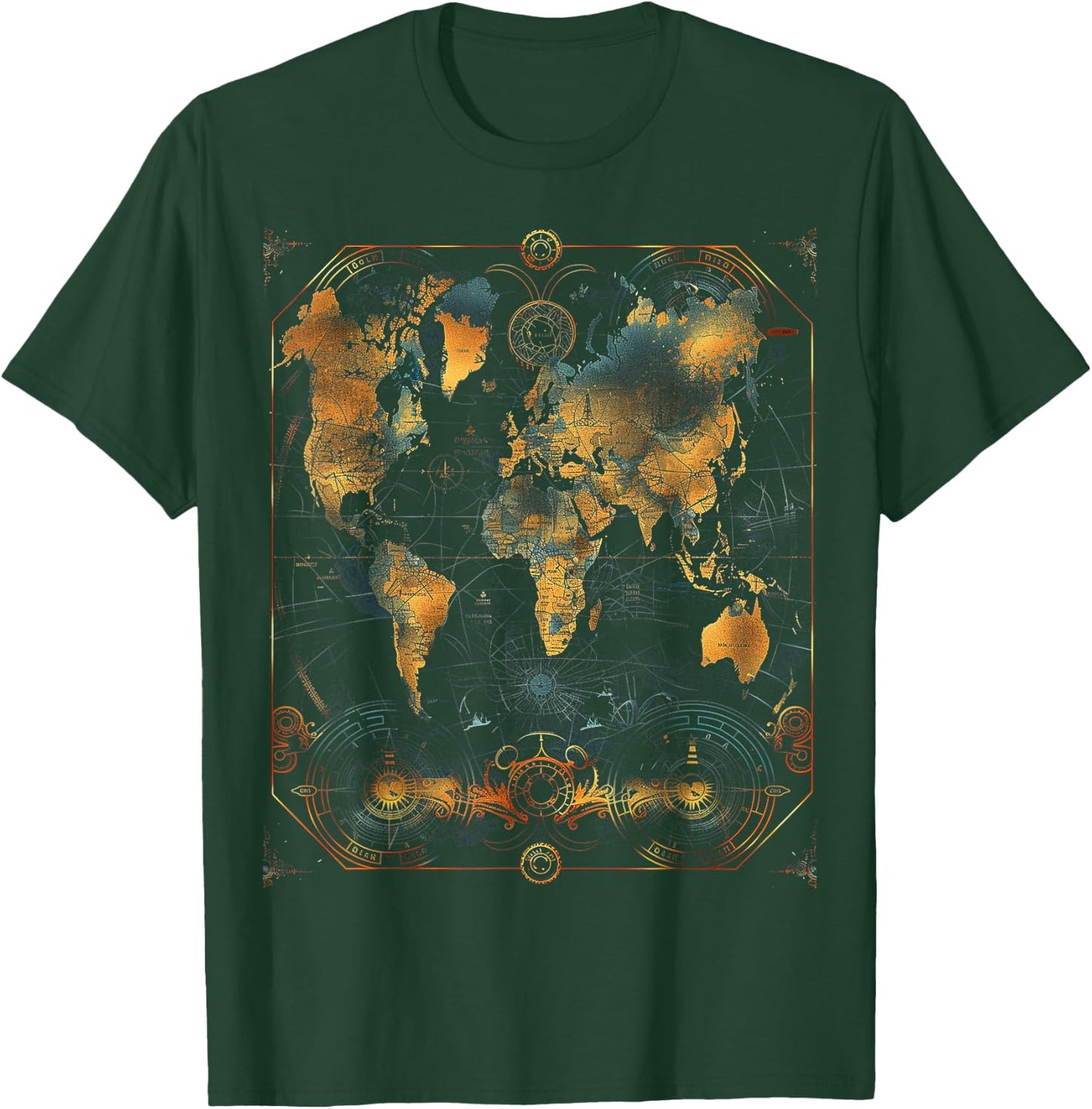 World Map T-Shirt - T-Shirt | Forest