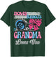 Burnouts or Bows Grandma Loves You Gender Reveal Party T-Shirt - T-Shirt | Forest