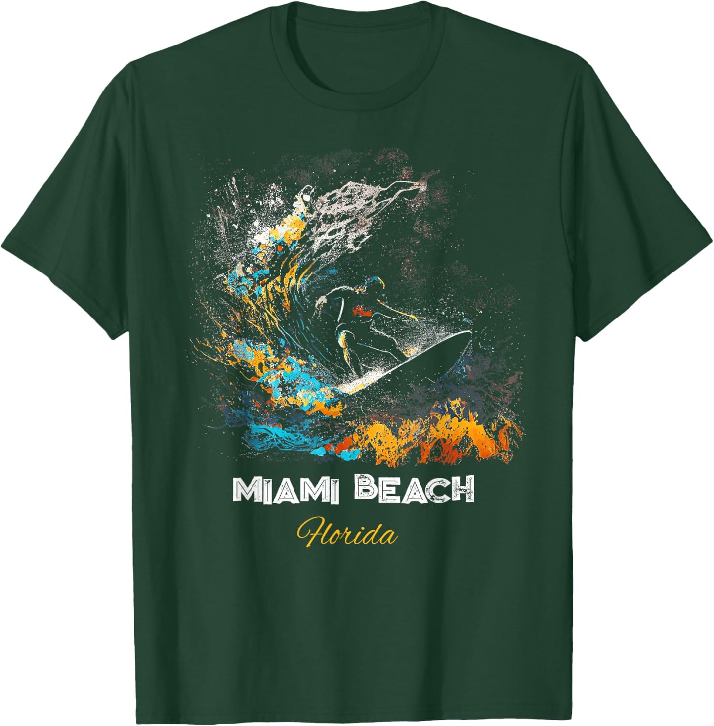 Miami Beach Florida Women Kids T-Shirt - T-Shirt | Forest