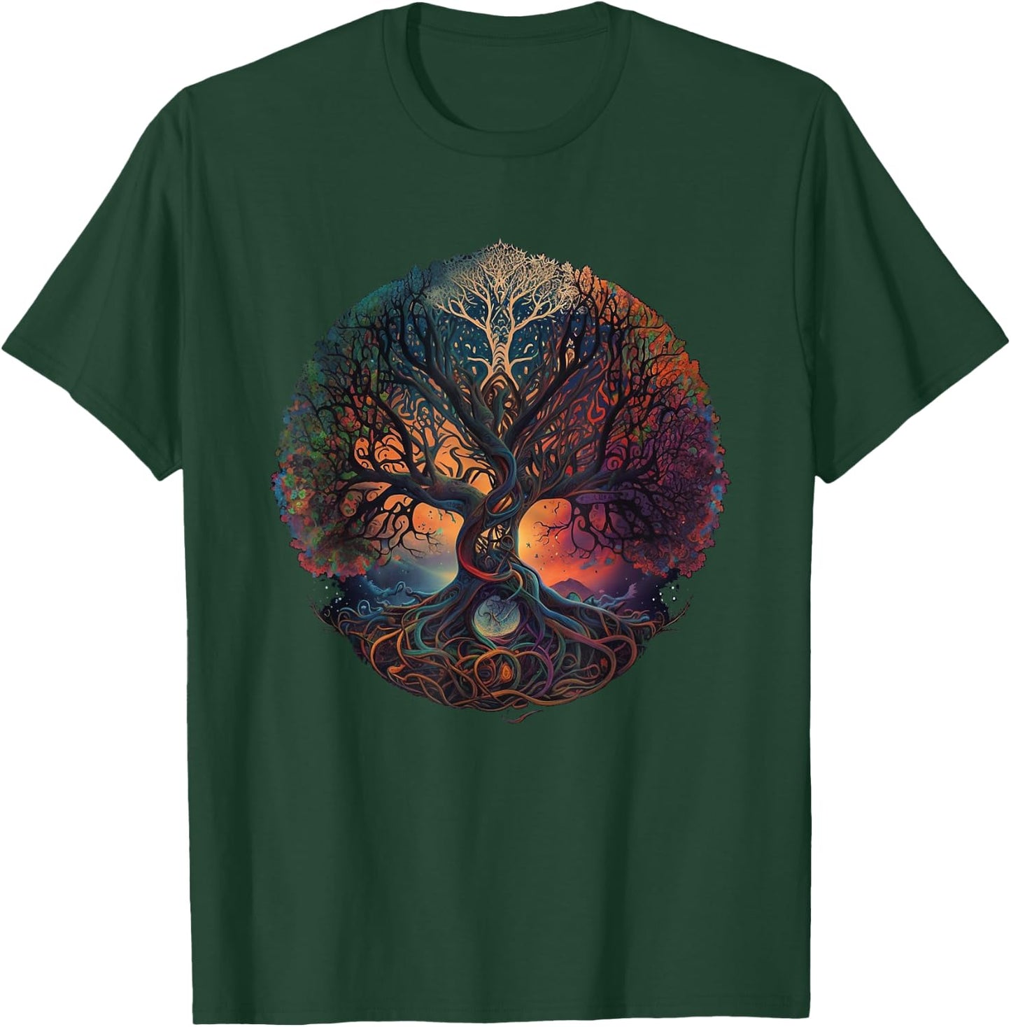 Tree Of Life Gift The Tree Of Life Meditation T-Shirt - T-Shirt | Forest
