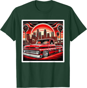 Urban Cultura Chicano Latino Mexican Pride Lowrider Truck T-Shirt - T-Shirt | Forest