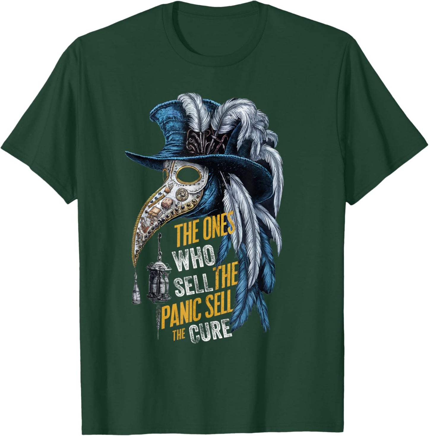 The Ones Who Sell The Panic Sell the Cure Plague Anti Media T-Shirt - T-Shirt | Forest
