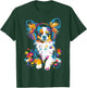 Papillon Dog Motif Pet Artwork Music Headphone Papillon T-Shirt - T-Shirt | Forest
