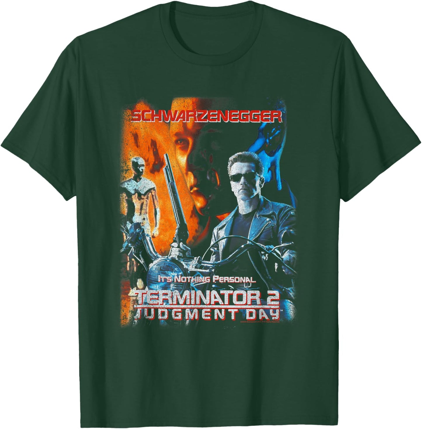 Terminator 2 Arnold Schwarzenegger Movie T-Shirt - T-Shirt | Forest