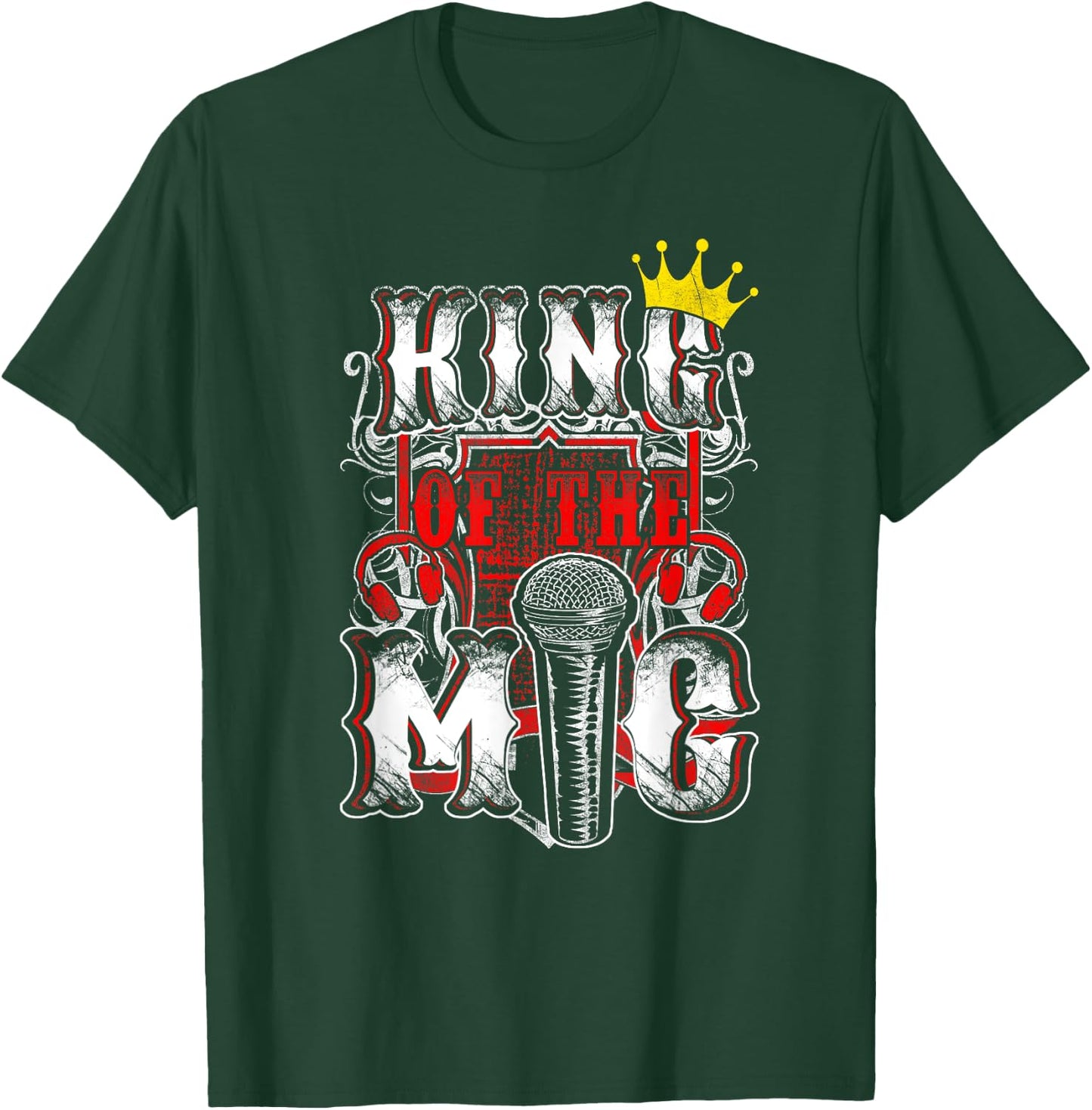 King Of The Mic & boys in Hip Hop & Rap T-Shirt - T-Shirt | Forest