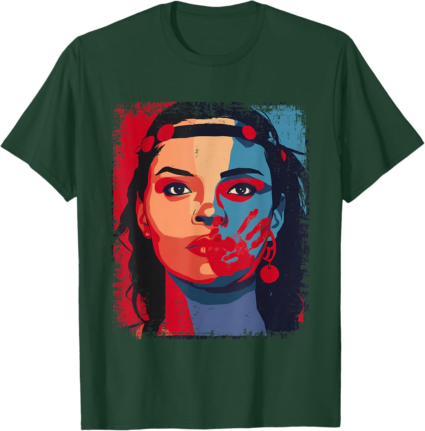 Honor Awareness I Wear Red For My Sister T-Shirt - T-Shirt | Forest