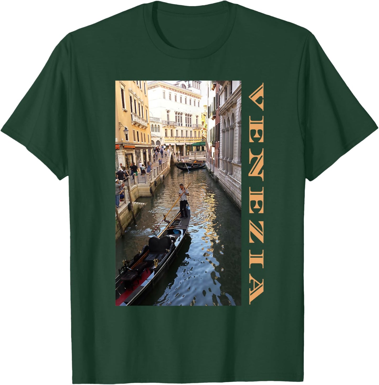 Venezia Venice Italy Canals Gondolas City Travel Souvenir T-Shirt - T-Shirt | Forest
