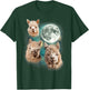 Three Alpacas Howling At The Moon | Alpaca Farm Owner Parody T-Shirt - T-Shirt | Forest
