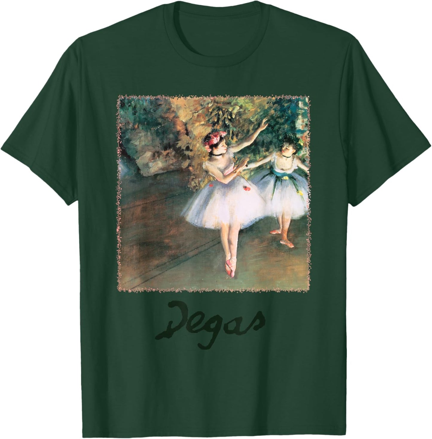 Two Dancers on a Stage by Edgar Degas, Ballerina Ballet Art T-Shirt - T-Shirt | Forest