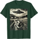Cat Selfie With UFO Alien Funny Cat Gifts Men Women Kid Boys T-Shirt - T-Shirt | Forest