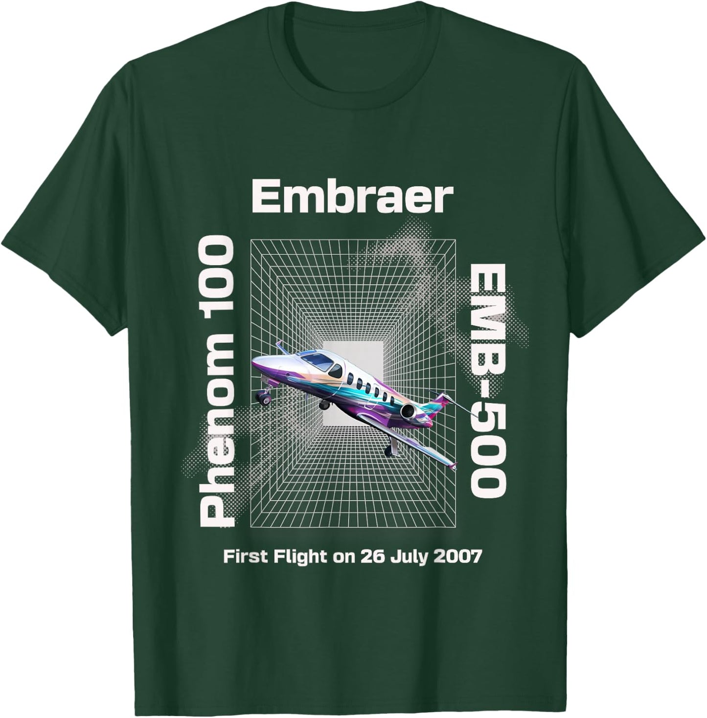 Light Embraers Phenom 100 T-Shirt - T-Shirt | Forest