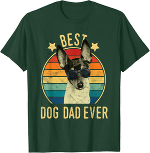 Best Dog Dad Ever Toy Fox Terrier Father's Day Gift T-Shirt - T-Shirt | Forest