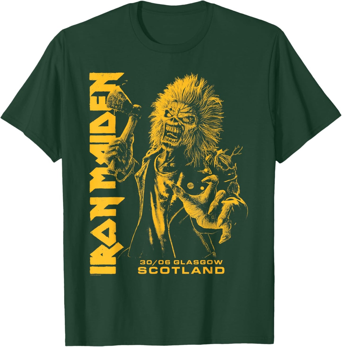 Iron Maiden Run For Your Lives Tour Glasgow T-Shirt - T-Shirt | Forest