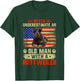 Grandpa Father Dog - Never Underestimate Old man Rottweiler T-Shirt - T-Shirt | Forest
