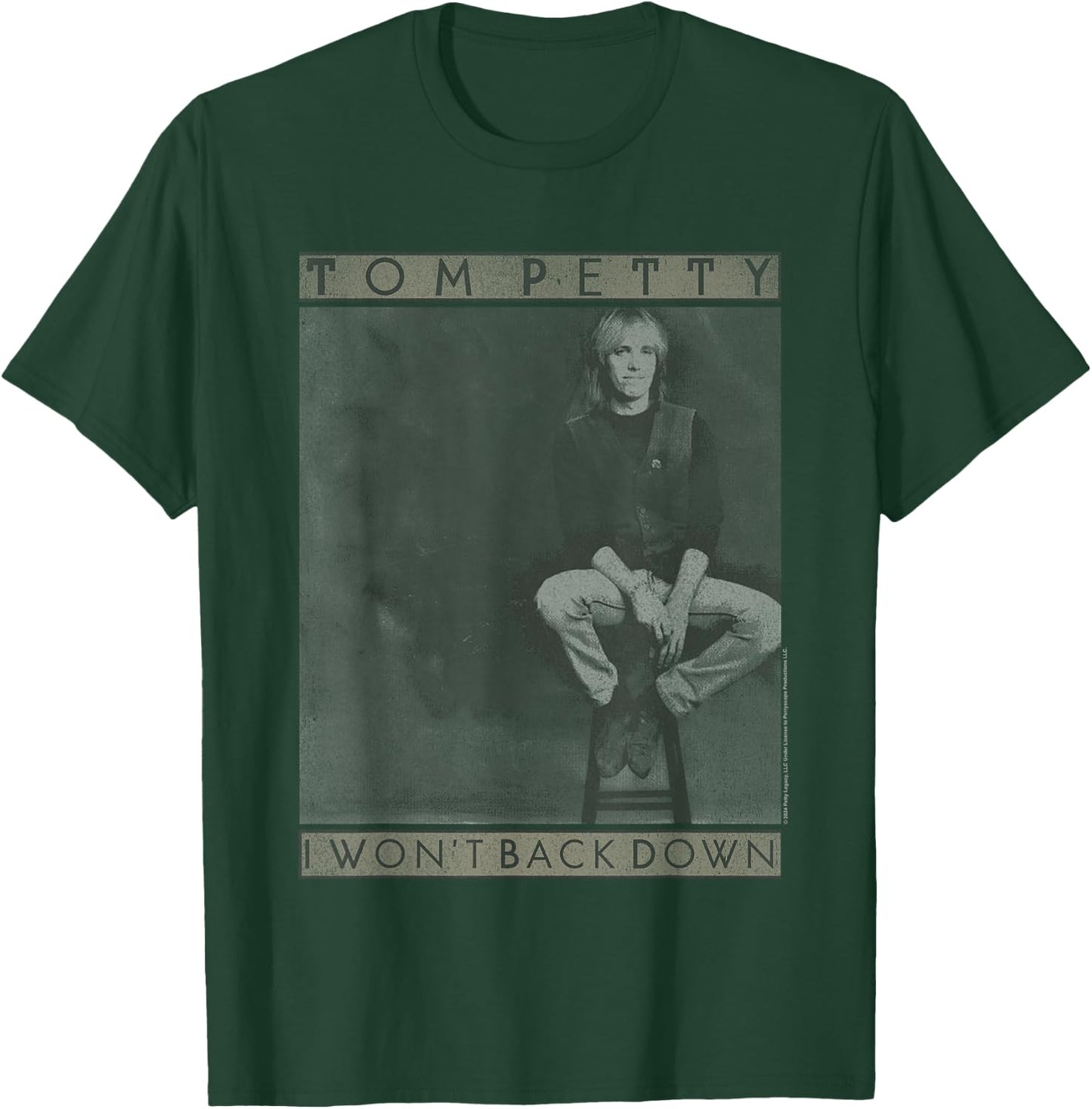 Popfunk Tom Petty I Won't Back Down , Small T-Shirt - T-Shirt | Forest