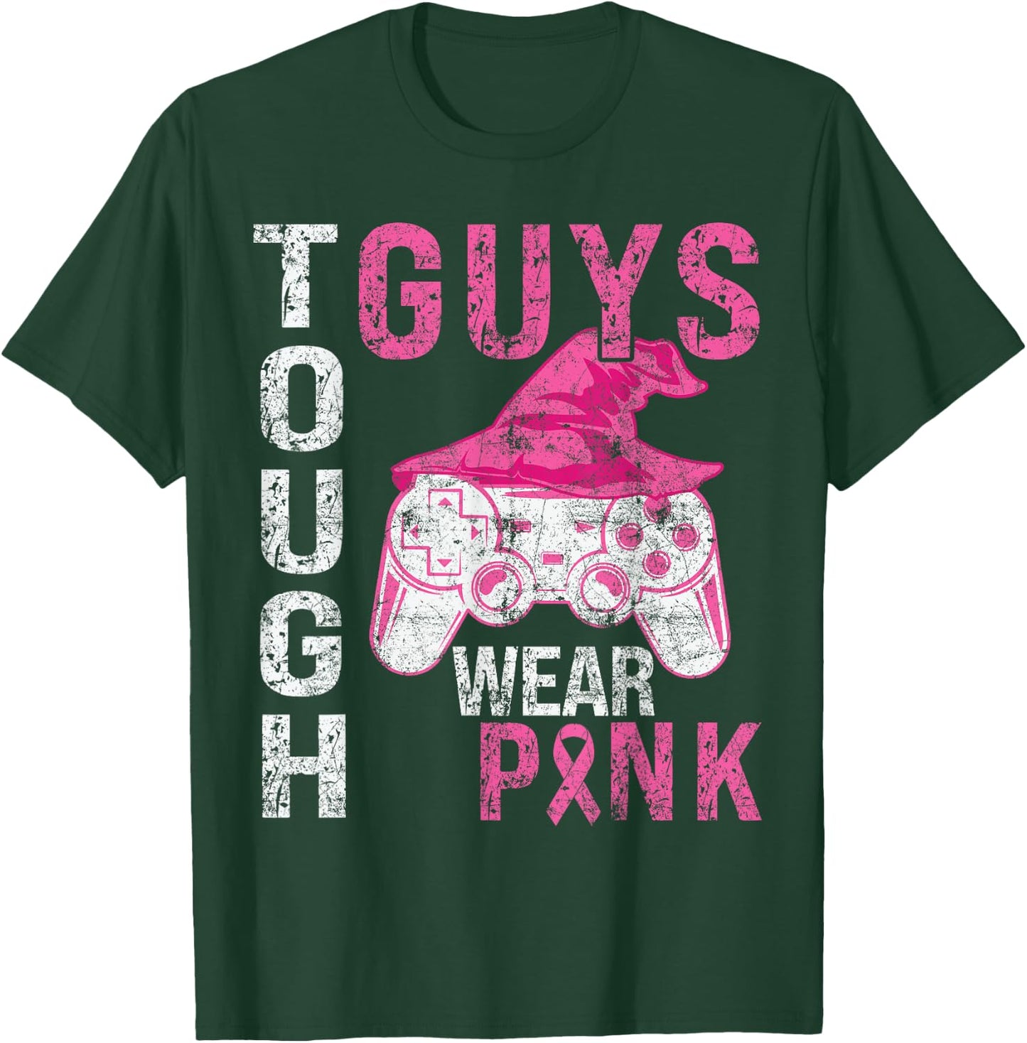 Tough Guys Wear Pink Cool Pink Gaming lover Boys Youth men T-Shirt - T-Shirt | Forest