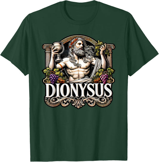 Dionysus Greek God of wine Mythology Ancient Greece T-Shirt - T-Shirt | Forest