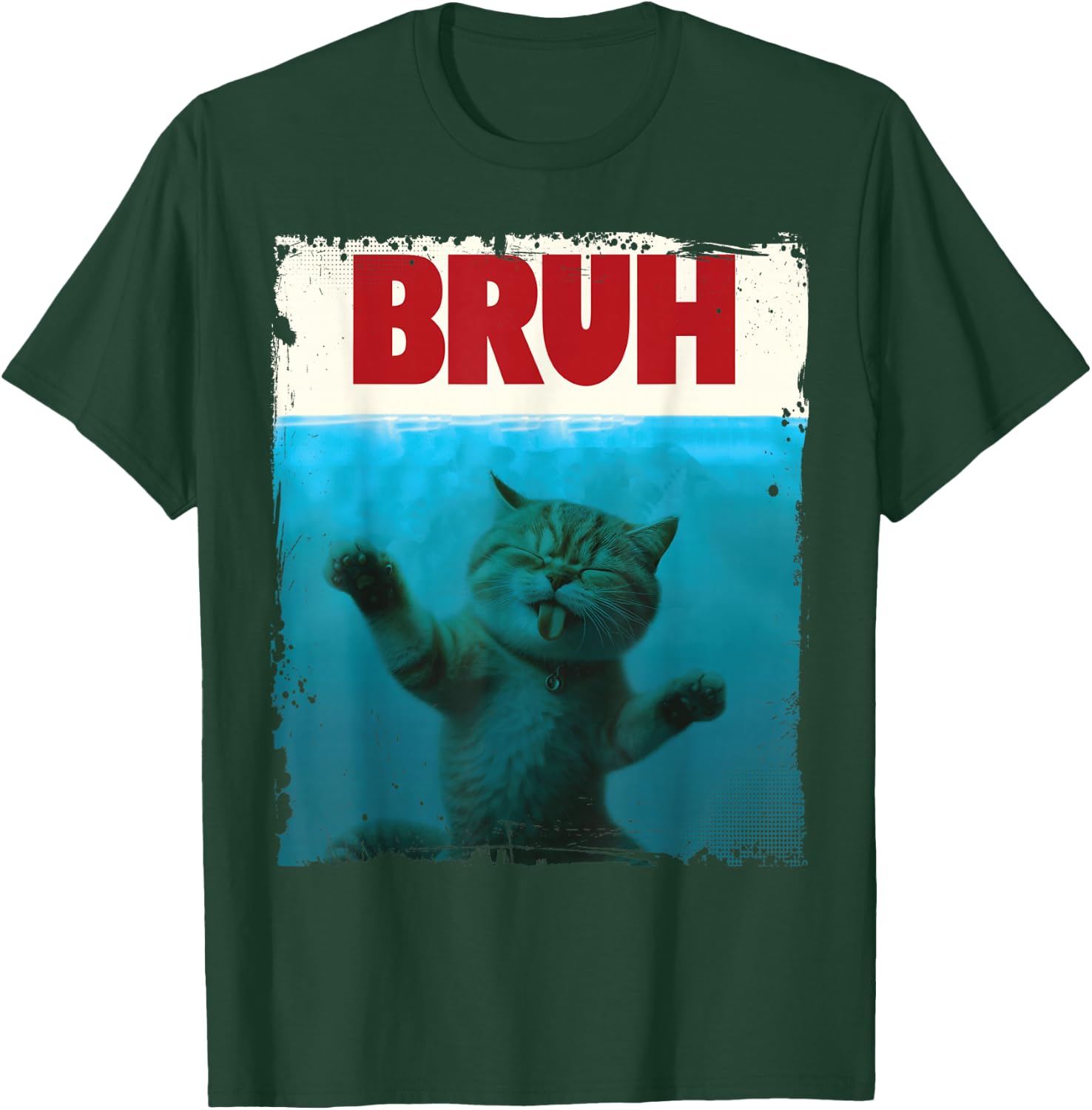 Chill Cat Bruh Brother Funny For Cat Lover Cat Mom Cat Dad T-Shirt - T-Shirt | Forest