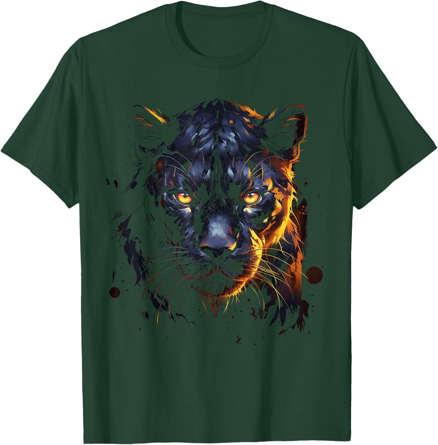 Panther with beautiful eyes black panthers T-Shirt - T-Shirt | Forest
