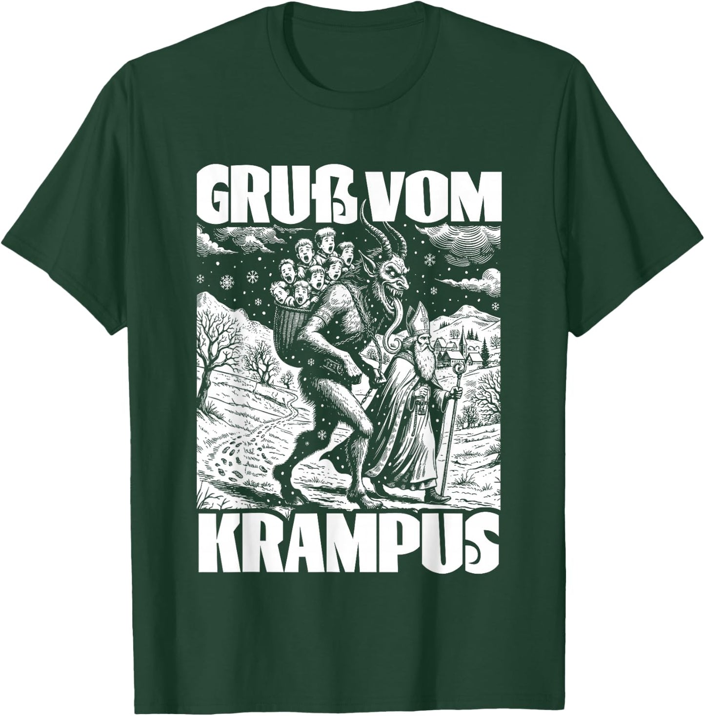 Kramperl Christmas Demon Ugly Christmas Gruß Vom Krampus T-Shirt - T-Shirt | Forest