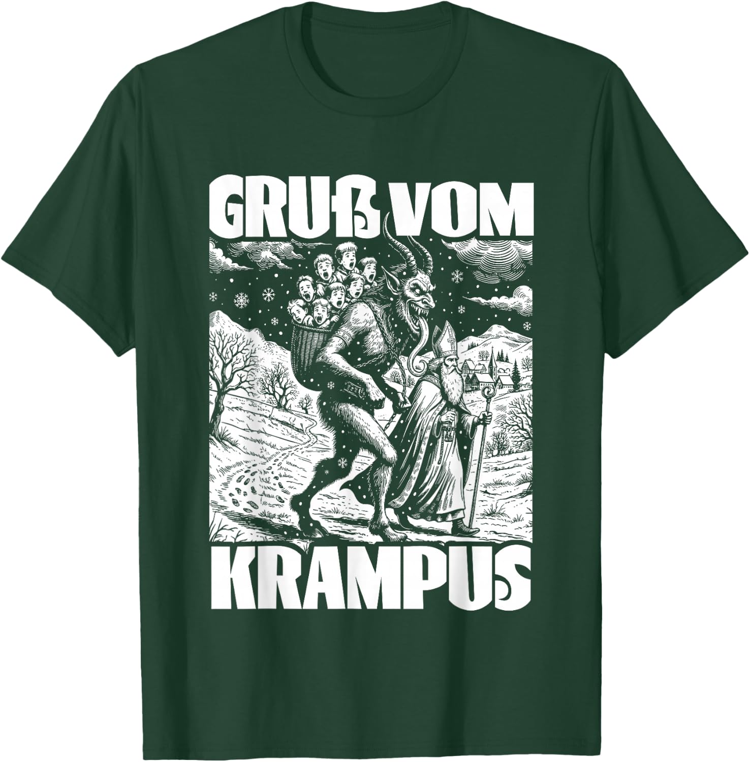 Kramperl Christmas Demon Ugly Christmas Gruß Vom Krampus T-Shirt - T-Shirt | Forest