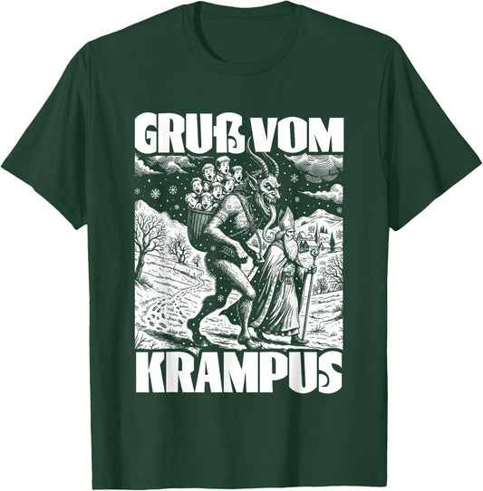 Kramperl Christmas Demon Ugly Christmas Gruß Vom Krampus T-Shirt - T-Shirt | Forest