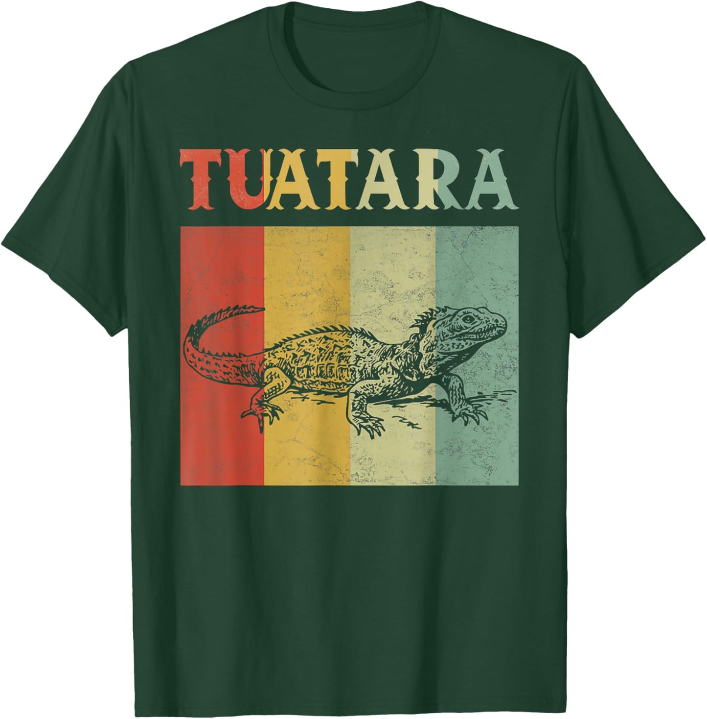 Retro Animal Lovers Tuatara Vintage Tuataras graphic T-Shirt - T-Shirt | Forest