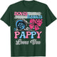 Burnouts or Bows Pappy Loves You Gender Reveal Party T-Shirt - T-Shirt | Forest