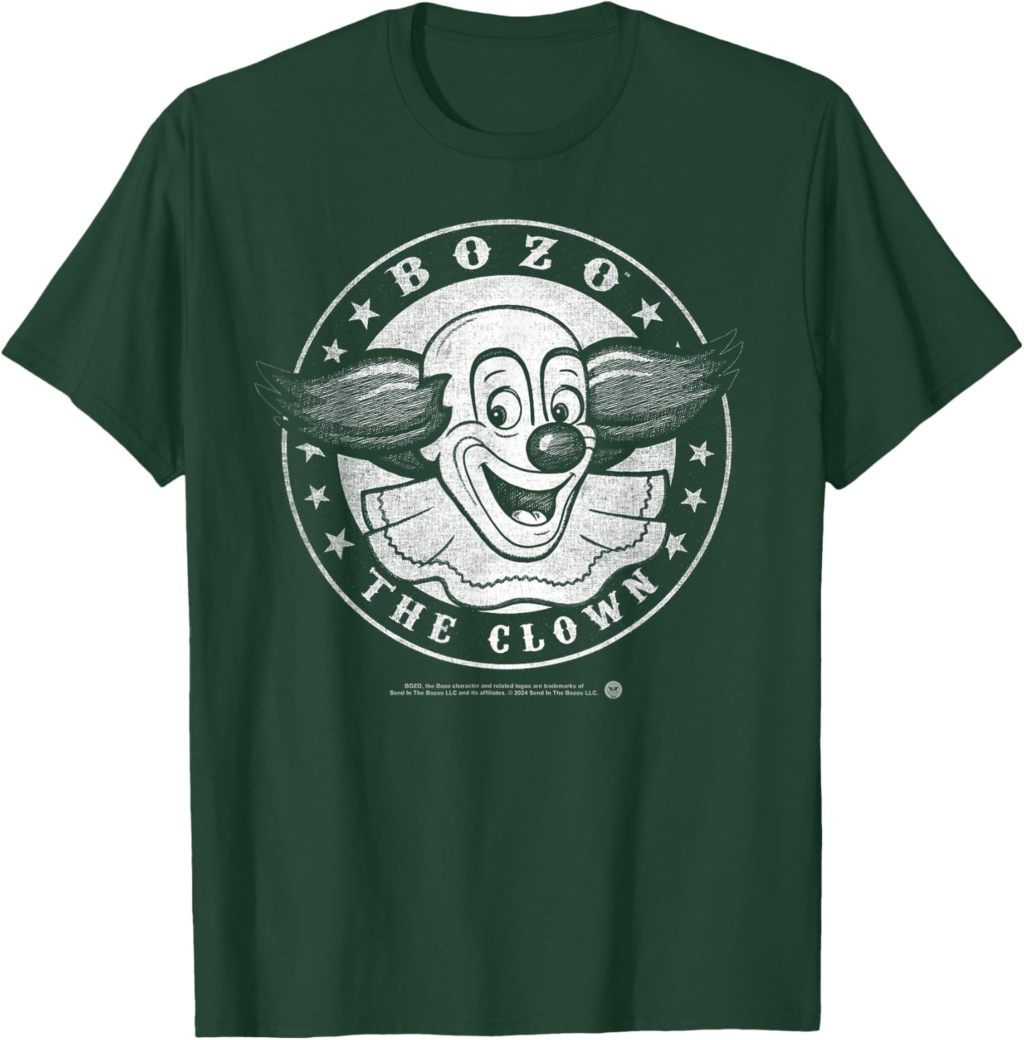 Vintage Shirts by Sven & Angus Bozo the Clown Faded Vintage T-Shirt - T-Shirt | Forest