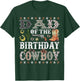 Dad Of The Birthday Cowboy Rodeo Dad T-Shirt - T-Shirt | Forest