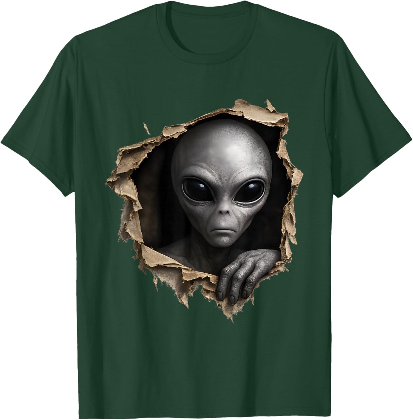 Alien UFO Extraterrestrial Funny Alien Lover 3D Graphic T-Shirt - T-Shirt | Forest